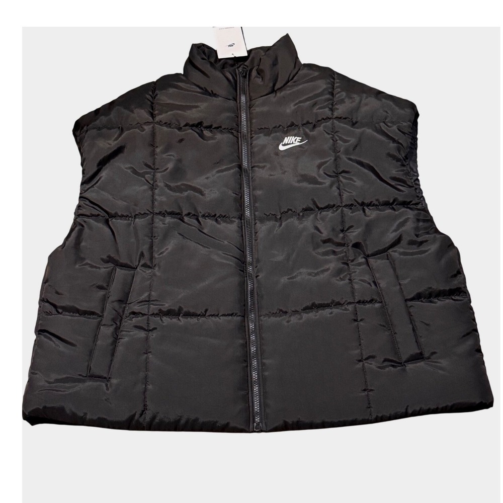 Nike Therma-FIT Classic Puffer Vest Black Womens Size M - Picture 2 of 10